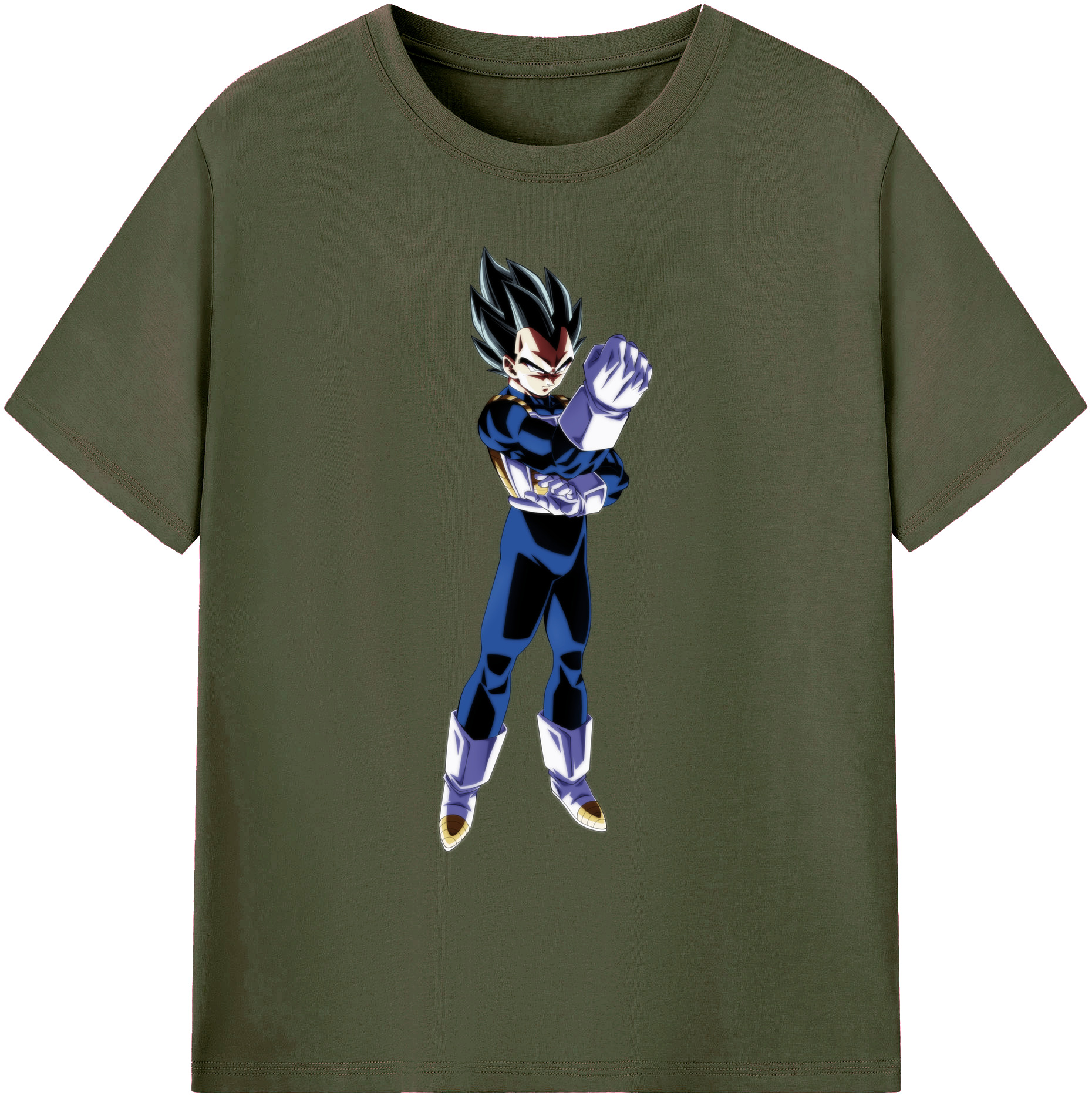 （画像用） ドラゴンボール ベジータ四世（Bejīta Yonsei）DRAGON BALL Vegeta IV 綿100％ メンズ半袖Tシャツ｜肌触りやわらか＆通気性